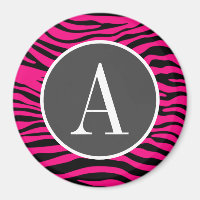 Poster de animal rose clair Zebra