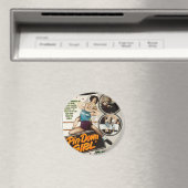 Aimant Poster de la lutteuse Vintage Lady Poster (In Situ (Lave-vaisselle))