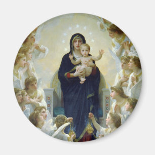 Aimant Poster de la Vierge aux anges de Bougeureau