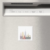 Aimant Poster de Minneapolis V2 (In Situ (Lave-vaisselle))