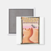 Aimant Poster de voyage Atacama Desert Adventure. (Recto/Verso)