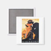 Aimant Poster de voyage Wiesbaden (Recto/Verso)