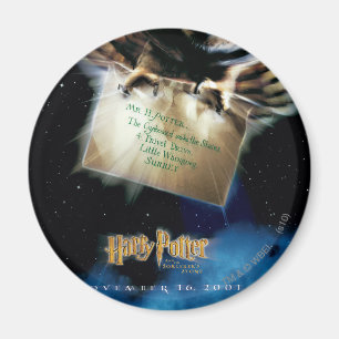 Aimant Poster d'hiboux avec film en lettres