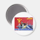 Aimant Poster du Parti Communiste Nord-Coréen (Recto/Verso)