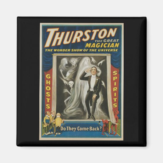 Aimant Poster Magique vintage, Thurston, Le Grand Magicie (Devant)