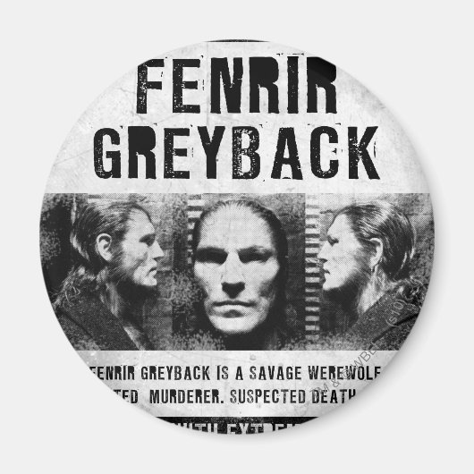 Aimant Poster Recherché Fenrir Greyback (Devant)