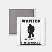 Aimant Poster Recherché Sasquatch (Recto/Verso)