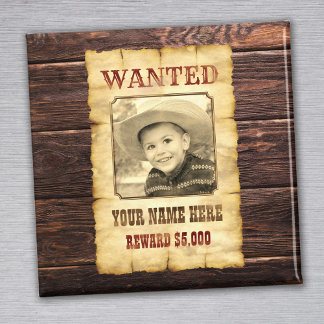 Aimant Poster Recherché | Vintage Wild West Modèle photo