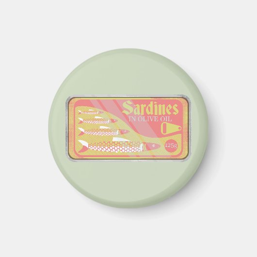 Aimant Poster Retro Sardines (Devant)