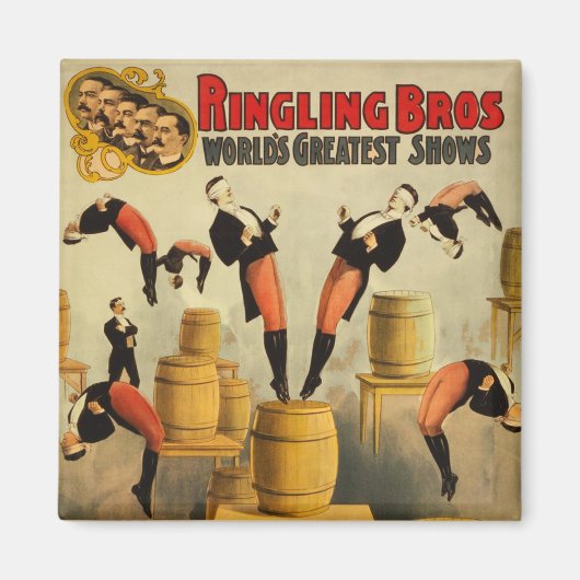 Aimant Poster vintage Circus Sideshow (Devant)