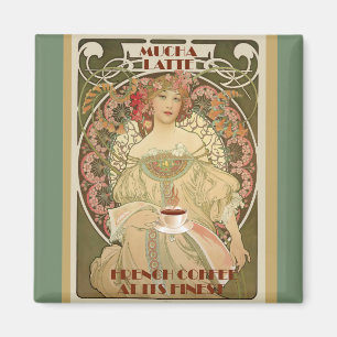 Aimant Poster vintage de café