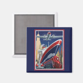 Aimant Poster Vintage voyage (Recto/Verso)