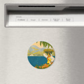 Aimant Poster Vintage voyage Pour La Jamaïque (In Situ (Lave-vaisselle))