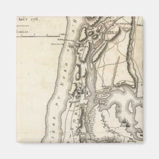 Aimant Postes à l'île et à New York (Devant)