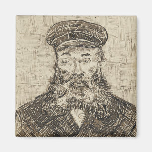 Aimant Postman Joseph Roulin (Sepia Sketch) (par van Gogh