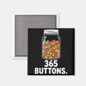 Aimant pot à boutons 365 mème relooker l'objectif de suiv (Recto/Verso)