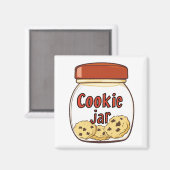 Aimant Pot à Cookies Mignon (Recto/Verso)