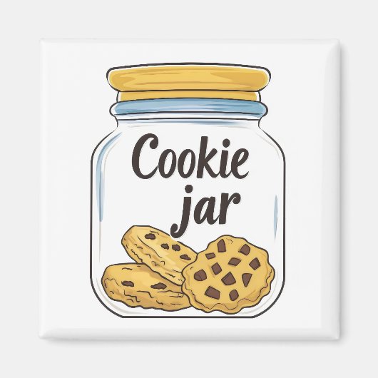 Aimant Pot de biscuits sucrés (Devant)
