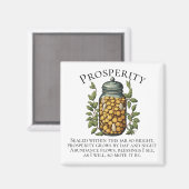 Aimant Pot de l'abondance Chant pour l'argent pour la Pro (Recto/Verso)