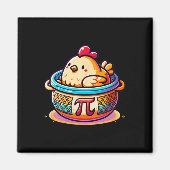 Aimant Pot de poulet Pi Funny Pi Jour math (Devant)
