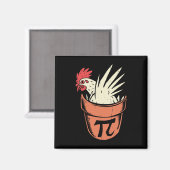 Aimant Pot De Poulets Pi Funny Math Enseignant Pun Pi Day (Recto/Verso)
