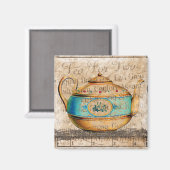 Aimant Pot de thé antique (Recto/Verso)