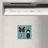 Aimant Pot Polka japonais personnalisé (In Situ (Lave-vaisselle))