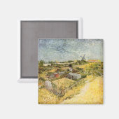 Aimant Potagers, Montmartre par Vincent van Gogh (Recto/Verso)