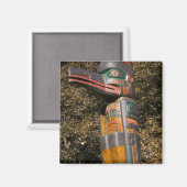 Aimant Poteau totémique dans le parc à Ottawa, Ontario, C (Recto/Verso)