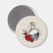 Aimant Potion d'amour sorcière gothique (Recto/Verso)