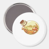 Aimant Potion d'automne avec grenouilles Classique (Recto/Verso)
