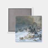 Aimant Pots à Gentilly dans la neige, 1879 (Recto/Verso)