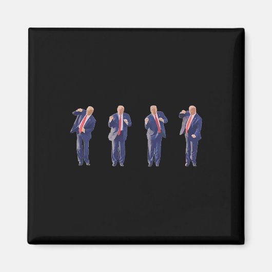 Aimant Potus 45 Président de la danse Donald Trump 47e av (Devant)