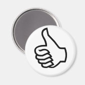 Aimant Pouce noire vers le haut (Recto/Verso)