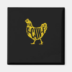Aimant Poulailler de poulet drôle F-Caw-F poule volaille 