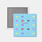 Aimant Poules de poulet Thunder_Cove (Recto/Verso)