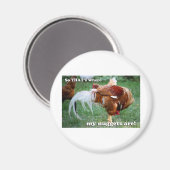 Aimant Poulet - Coq (Recto/Verso)