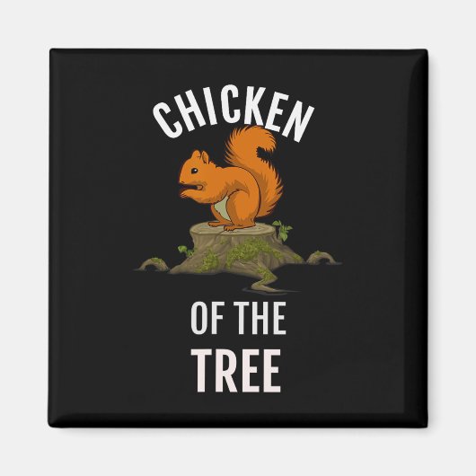 Aimant Poulet De L'Arbre Chasse Drôle Chasse (Devant)