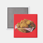 Aimant Poulet frit (Recto/Verso)