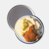 Aimant Poulet frit et pommes de terre purées (Recto/Verso)