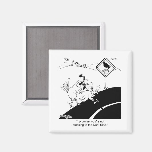 Aimant Poulet Ne Traversant Pas À L'Extrémité (Recto/Verso)