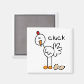 Aimant Poulet qui Caquette (Recto/Verso)