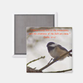 Aimant Poulet sur une perruque (Recto/Verso)