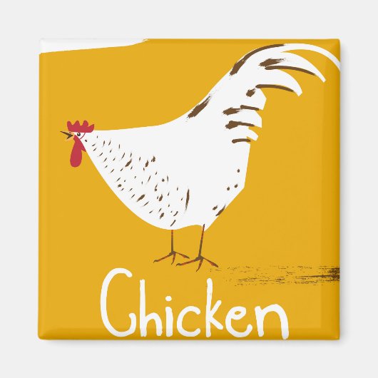 Aimant Poulet Vintage (Devant)