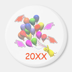 Aimant Poulets et ballons Jardin d'enfants Graduation