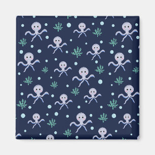 Aimant Poulpe sous la mer motif pour enfants