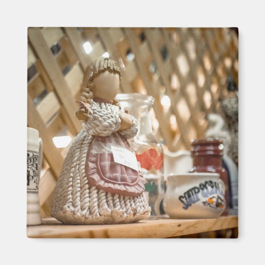 Aimant Poupée de cuisine rustique (Devant)