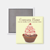 Aimant poupée de cupcake coloré (Recto/Verso)