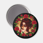 Aimant Poupée de sucre Red Roses (Recto/Verso)