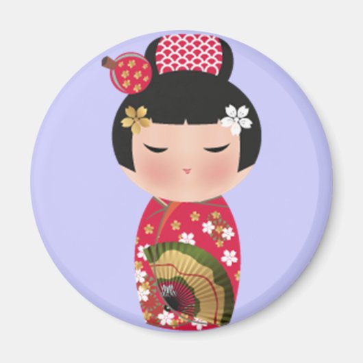 Aimant Poupée japonaise (Devant)
